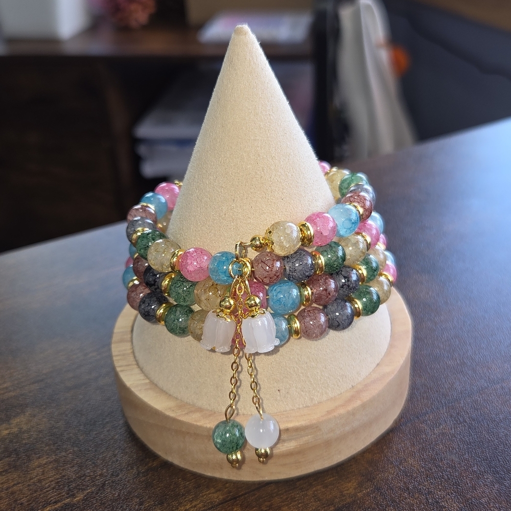 Hand Crafted Multi Color Beaded Bracelet
